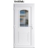 Vchodov plastov dvere Soft 3D 302 biele 100x210 cm, av (Obr. 0)