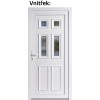Plastov vchodov dvere Soft Becca biele 98x198 cm, av, otvranie VON (Obr. 0)