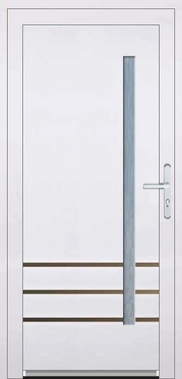 Jednokrdlov Plastov dvere-vonkajie Soft Bruno