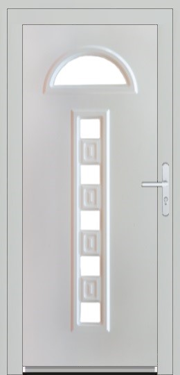Jednokrdlov dvere Soft 3D Plastov vchodov dvere Soft Meggie