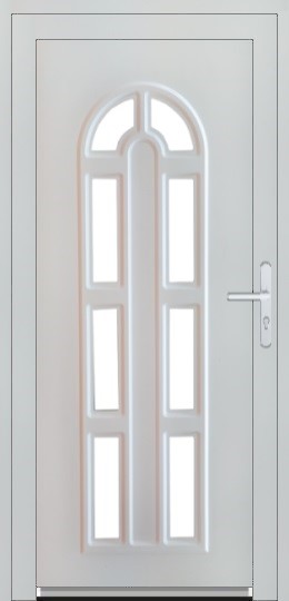 Jednokrdlov dvere Soft 3D Plastov vchodov dvere Soft Linda